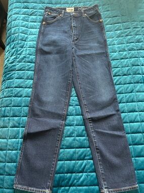 Wrangler Dark Blue Straight-Leg Jeans